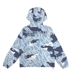 Trapstar Decoded Camo Ytterklær Herre Blå Camouflage | 4562013-IN