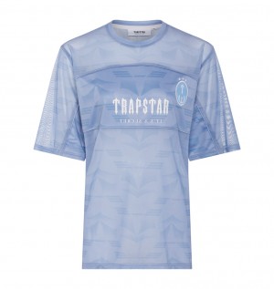 Trapstar Irongate Mesh Football T-Skjorte Herre Blå | 2854391-GU