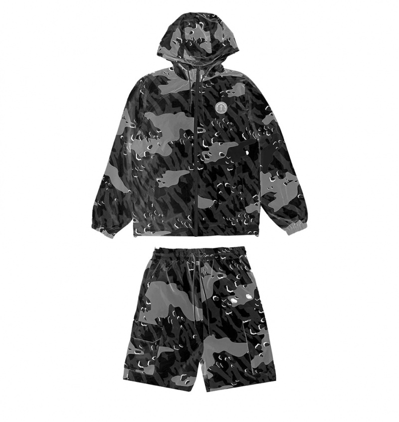 Trapstar Decoded Camo Shorts Herre Svarte Camouflage | 1436952-KB