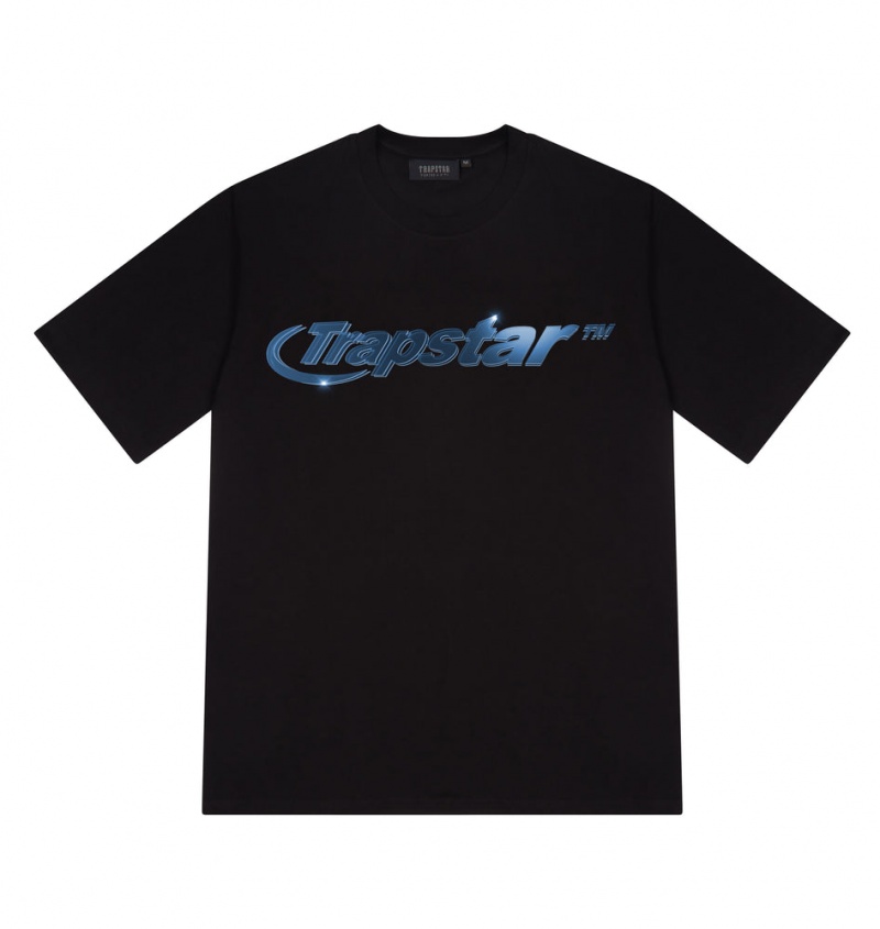 Trapstar Hyperdrive High Density T-Skjorte Herre Svarte | 1547629-IG