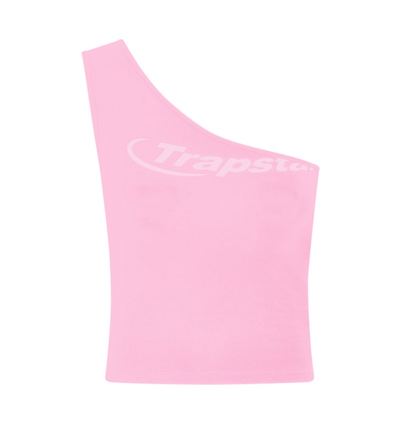 Trapstar Hyperdrive One Shoulder Topp Dame Rosa | 0615342-RE