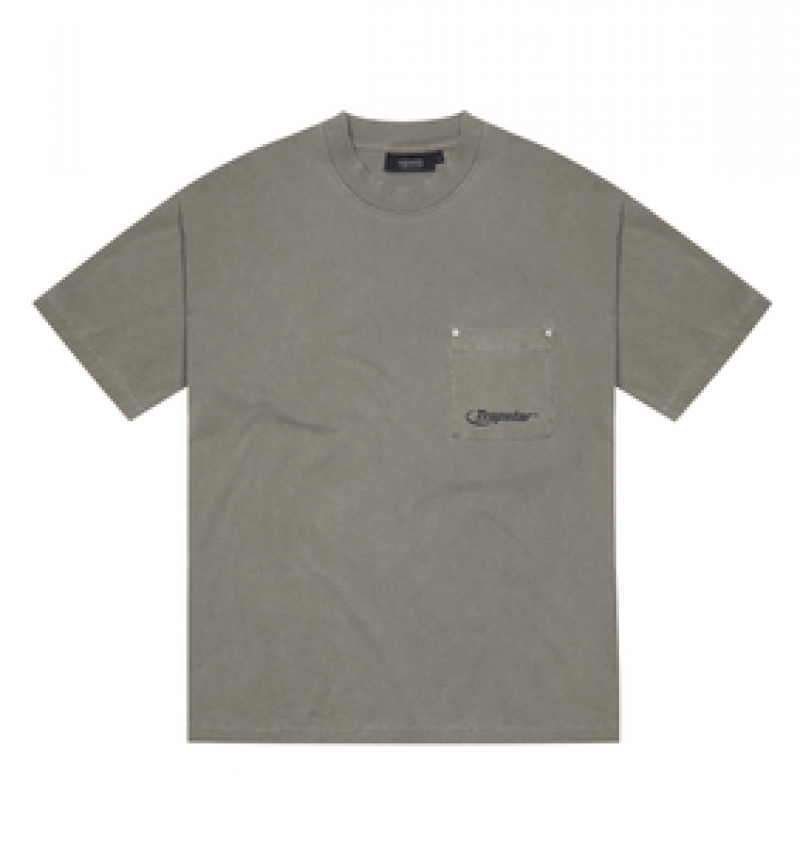 Trapstar Hyperdrive Rivet Pocket T-Skjorte Herre Brindle | 9351607-LZ