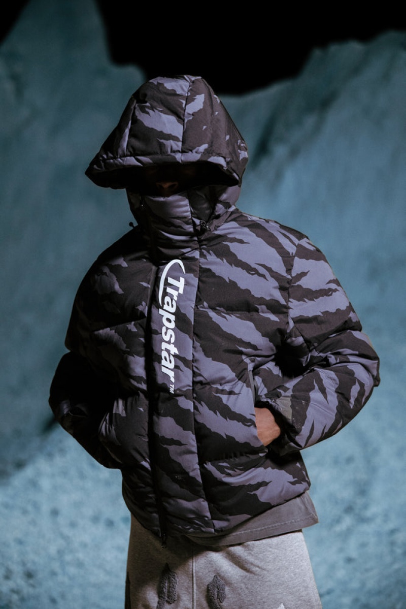 Trapstar Hyperdrive Technical Puffer Ytterklær Herre Grå Camouflage | 4625917-YD