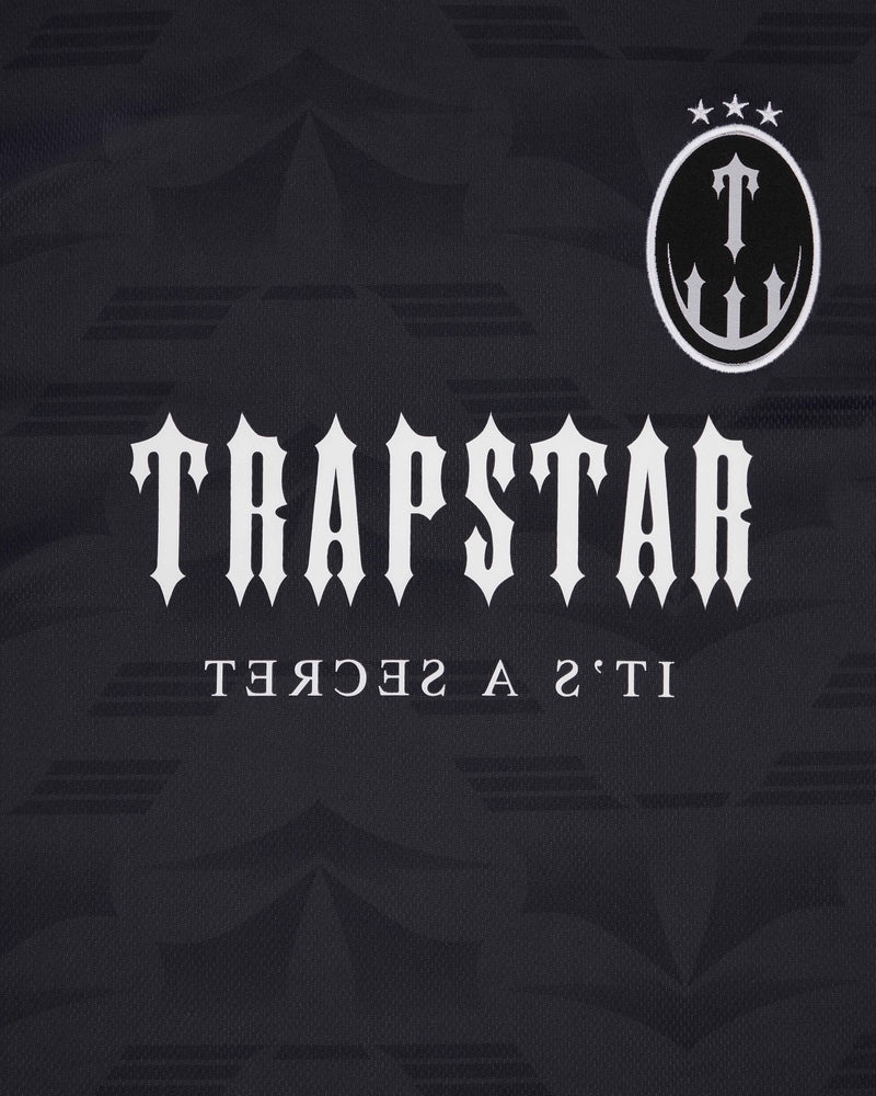 Trapstar Irongate Football T-Skjorte Herre Svarte Rød | 0712896-LQ