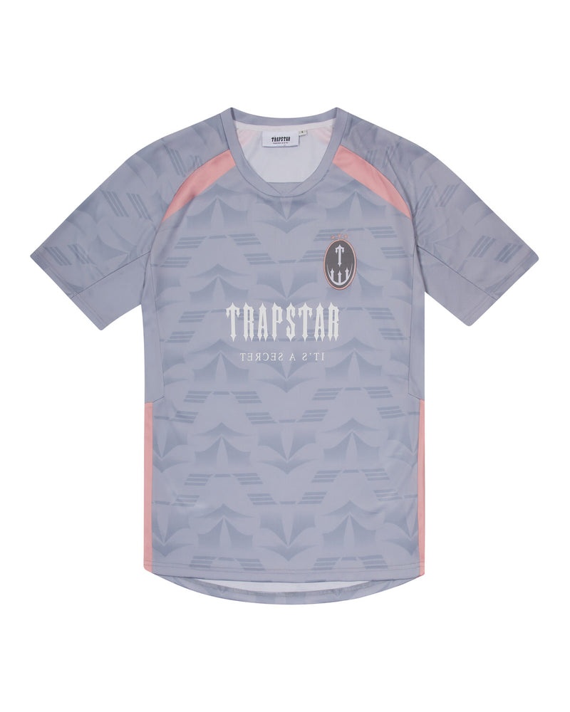 Trapstar Irongate Football T-Skjorte Herre Grå Rosa | 4701256-ZU