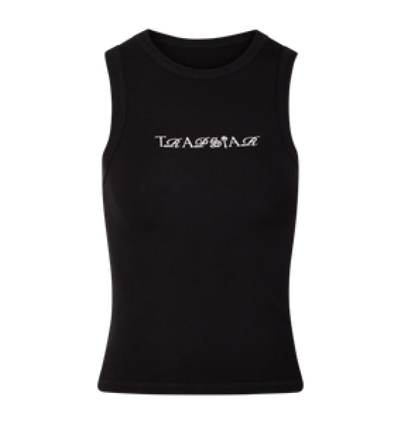 Trapstar Script Racer Vest Dame Svarte Hvite | 7295861-XJ