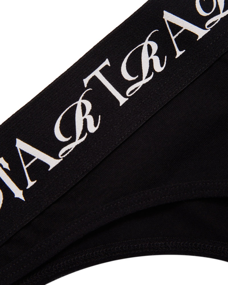 Trapstar Script Thong Dame Svarte Hvite | 1243609-TK