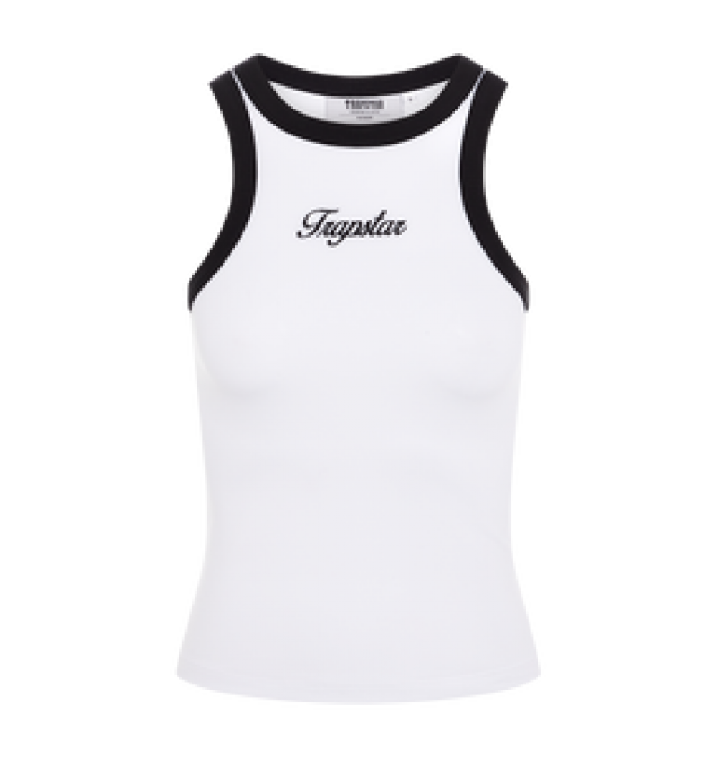 Trapstar Trapstar Racer Vest Dame Hvite Svarte | 2456981-DP