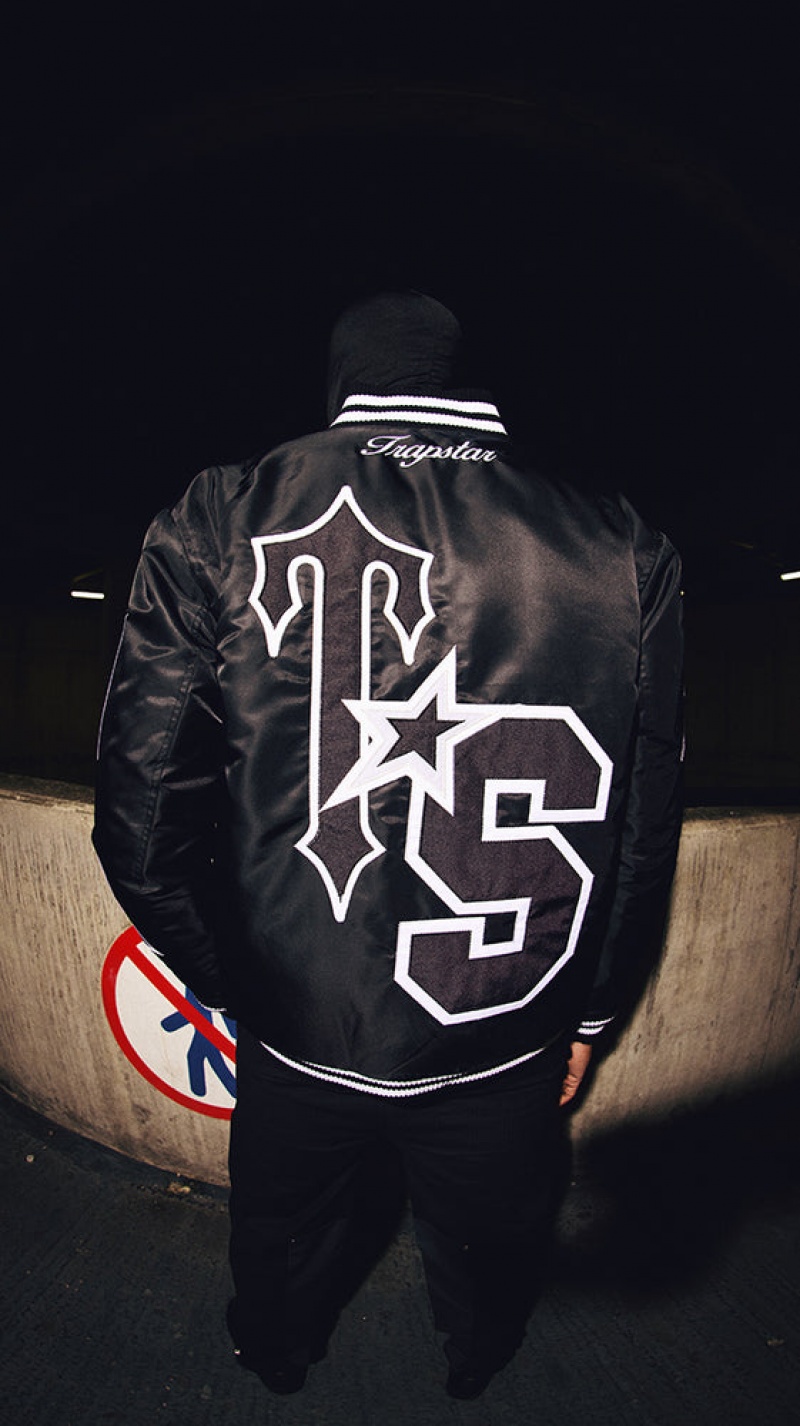 Trapstar Wildcard Varsity Ytterklær Herre Blackout Edition | 4123678-AC